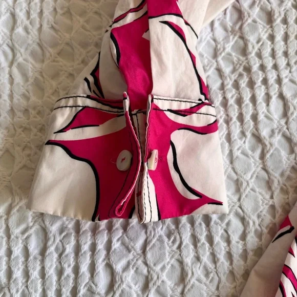 Diane Von Furstenberg Pink and white Floral Wrap Dress- beautiful! - Picture 6 of 10